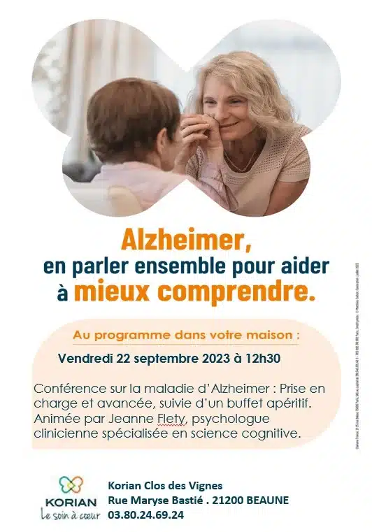 ACTU COTE DOR Alzheimer, en parler ensemble pour aider à mieux comprendre.